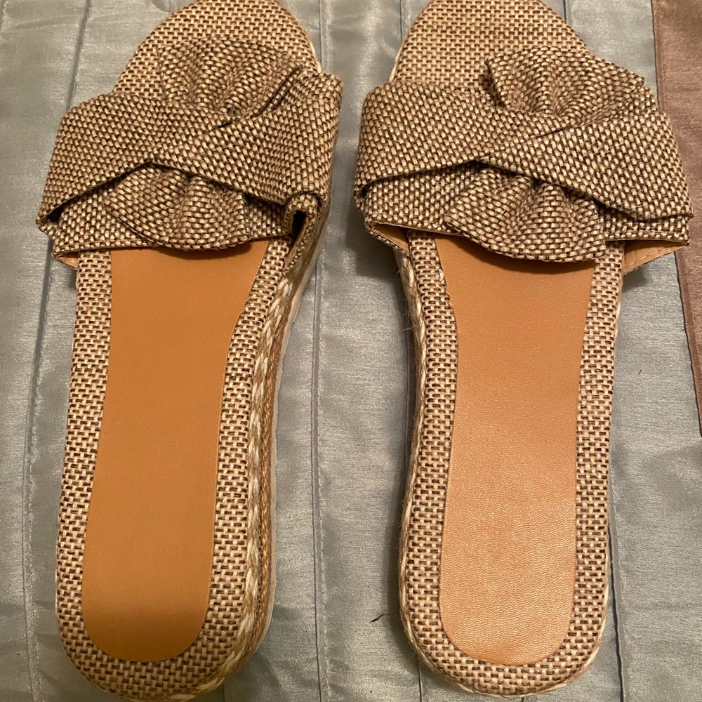 Women’s bow espadrilles size 10